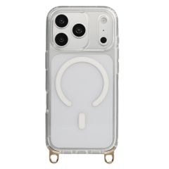 Selencia Cover posteriore Rivièra MagSafe con gancini rimovibili Apple iPhone 18 Pro Max / 17 Pro Max - Trasparente