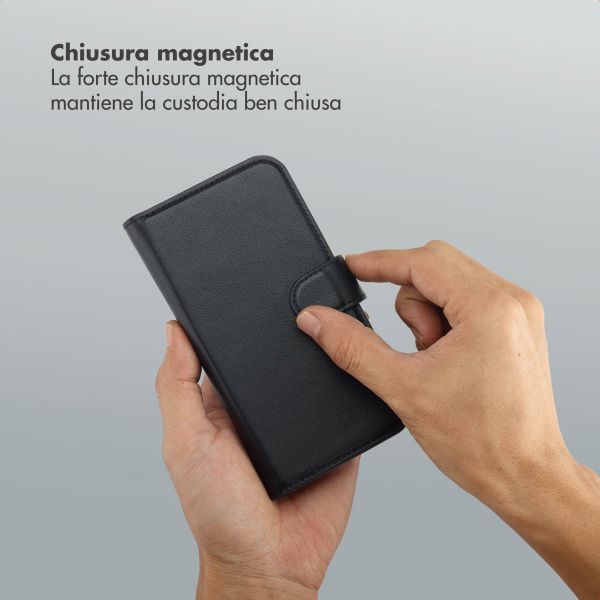 Selencia Libreria rimovibile Olyn con MagSafe Apple iPhone 16 Pro - Nero