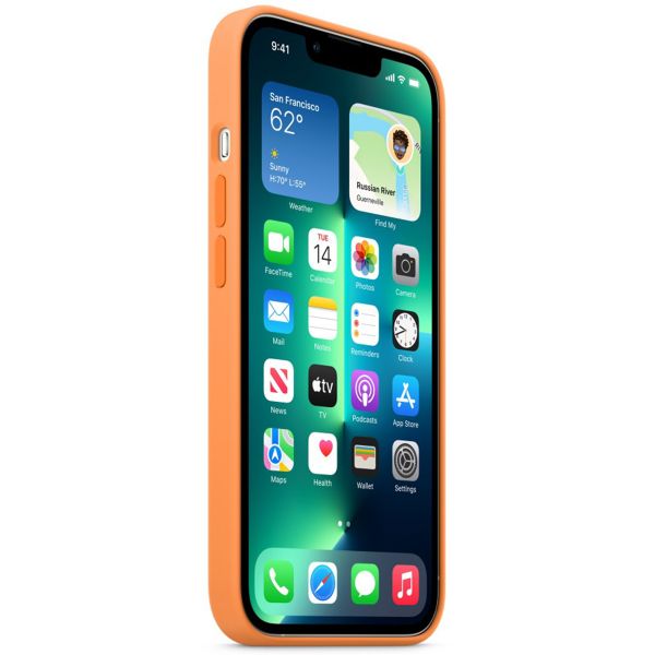Apple Cover Posteriore in Silicone con MagSafe Apple iPhone 13 Pro Max - Marigold