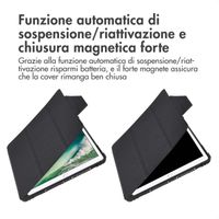 Accezz Libreria a tre ante robusta Apple iPad 6 (2018) 9.7 pollici / iPad 5 (2017) 9.7 pollici / Air 2 (2014)/Air 1 (2013) - Nero