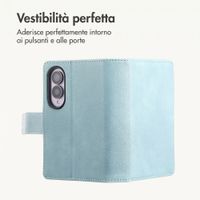 imoshion Cover a libro di Lusso Samsung Galaxy Z Fold 8 - Azzurro