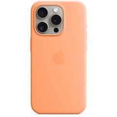 Apple Cover Posteriore in Silicone con MagSafe Apple iPhone 15 Pro - Orange Sorbet