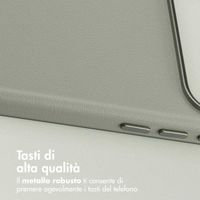 Accezz Cover in Pelle con MagSafe Apple iPhone 17 Pro Max - Light Grey