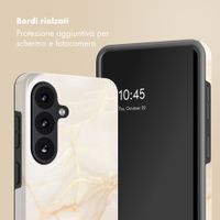 Selencia Cover posteriore Vivid con MagSafe Samsung Galaxy S26 Plus - Golden Beige Marble