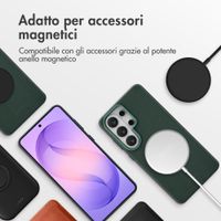 Accezz Cover in Pelle con MagSafe Samsung Galaxy S26 Ultra - Cedar Green