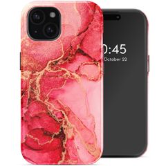Selencia Cover posteriore Vivid con MagSafe Apple iPhone 15 - Rosy Marble