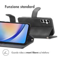 imoshion Cover a libro con Cordino Samsung Galaxy A35 - Nero