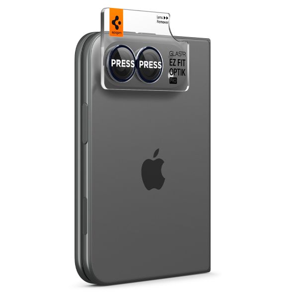 Spigen Optik Pro EZ Fit Lens Protector confezione da 2 Apple iPhone Duo - Black