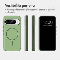 imoshion Cover posteriore Color con Thin MagSafe Ring Google Pixel 9 / 9 Pro - Verde scuro