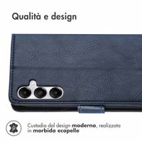 imoshion Cover a libro di Lusso Samsung Galaxy A15 (5G/4G) - Blu scuro