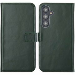 Selencia Cover a libro in vera pelle Samsung Galaxy S24 FE - Verde