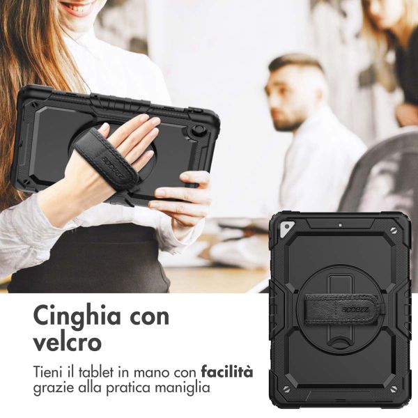 Accezz Cover Posteriore Resistente con tracolla Apple iPad Air 3 (2019) / Pro 10.5 (2017) - Nero