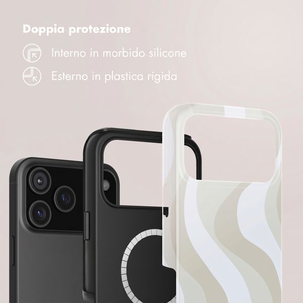 Selencia Cover posteriore Vivid con MagSafe Apple iPhone 18 Pro Max / 17 Pro Max - Desert Waves Beige