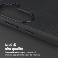 Accezz Cover in Pelle con MagSafe Samsung Galaxy S26 - Onyx Black