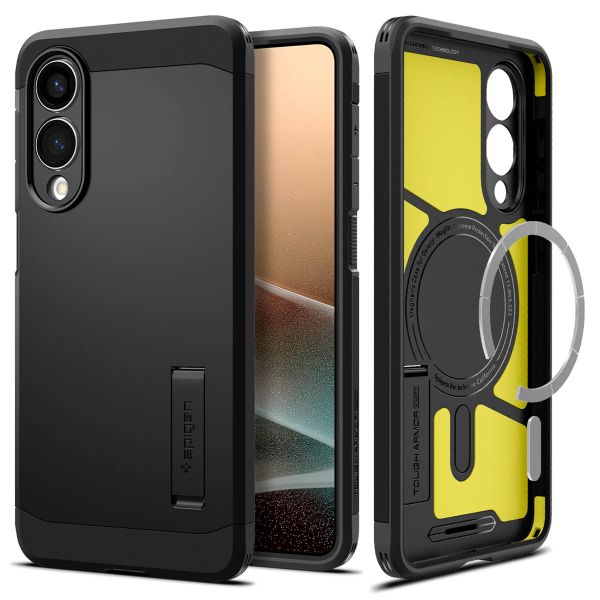 Spigen Cover Posteriore Corazzata Tough con MagSafe Samsung Galaxy S25 Edge - Nero