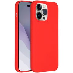 Accezz Cover in silicone liquido con MagSafe Apple iPhone 14 Pro Max - Rosso