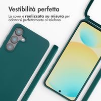 imoshion Cover in Silicone con Cordino Samsung Galaxy S25 FE - Verde scuro