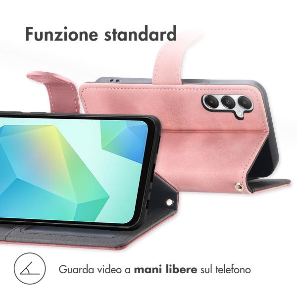 imoshion Cover a libro con Cordino Samsung Galaxy A16 - Rosa