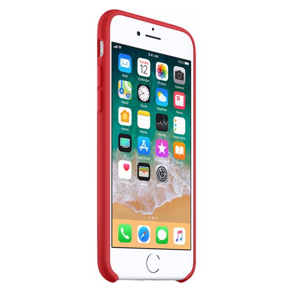 Apple Cover in Silicone Apple iPhone SE (2022 / 2020) / 8 / 7 - Red