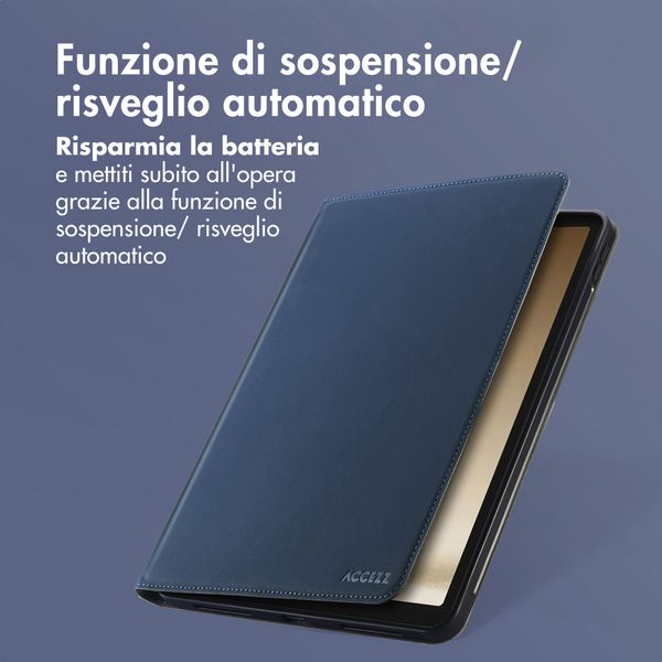 Accezz Cover Tablet Classica Samsung Galaxy Tab A9 8.7 pollici - Blu scuro