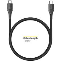 Accezz Cavo da USB-C a USB-C - 1 metro - Nero