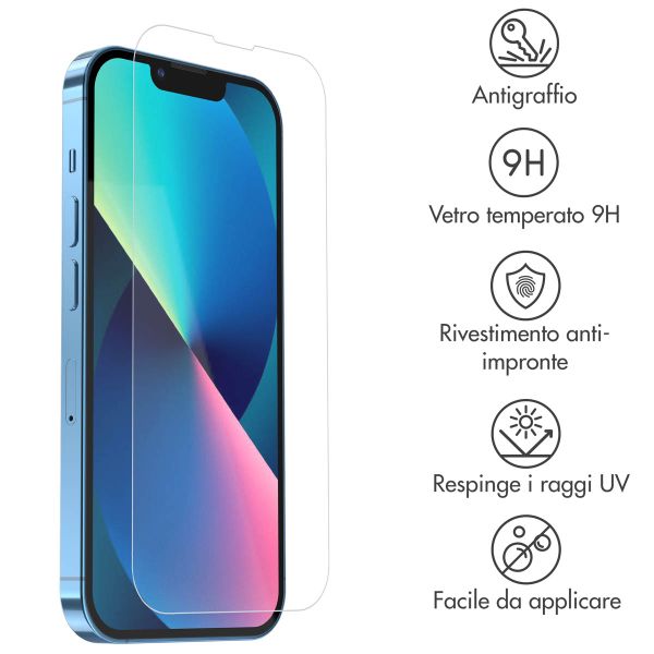 Accezz Vetro temperato, confezione da 2 Apple iPhone 13 Mini