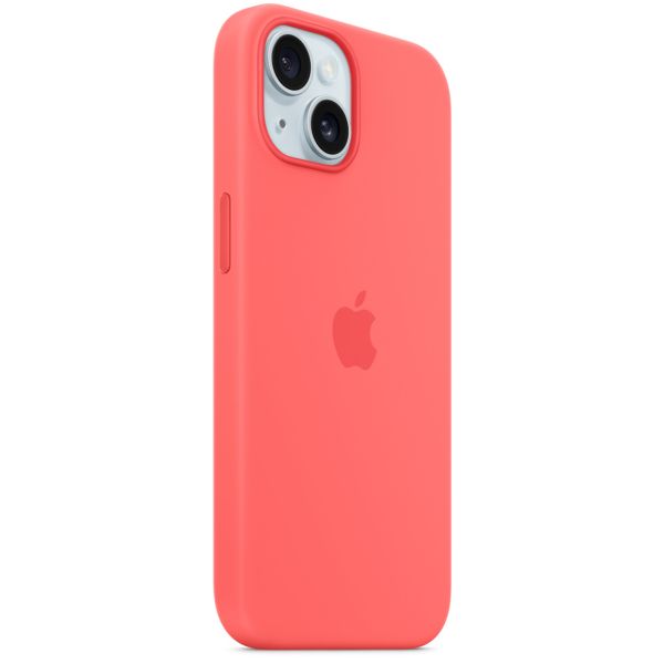 Apple Cover Posteriore in Silicone con MagSafe Apple iPhone 15 - Guava