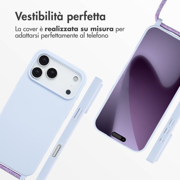 imoshion Cover in Silicone con Cordino Apple iPhone 17 Pro Max - Viola