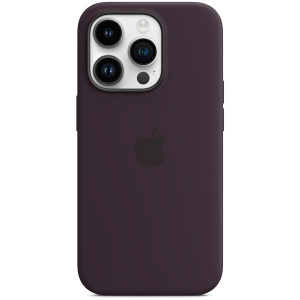 Apple Cover Posteriore in Silicone con MagSafe Apple iPhone 14 Pro - Elderberry