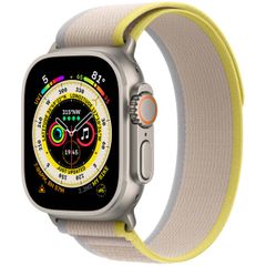 Apple Cinturino Trail Loop Apple Watch | 44/45/46/49 mm - Taglia S/M - Giallo / Beige