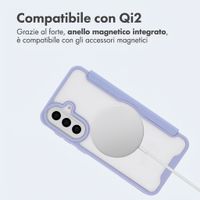 imoshion Bookcase trasparente con MagSafe Samsung Galaxy A57 (5G) - Lilla