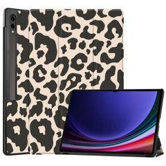 imoshion Cover Trifold Design Samsung Galaxy Tab S10 Ultra / Tab S9 Ultra - Leopard