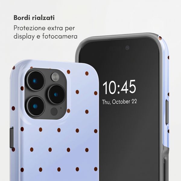 Selencia Cover posteriore Vivid con MagSafe Apple iPhone 15 Pro - Happy Dots Digital Sky