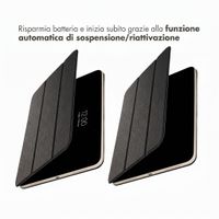 Accezz Cover a libro trifold in pelle Apple iPad Pro 13 (2025) M5 / (2024) M4 - Nero