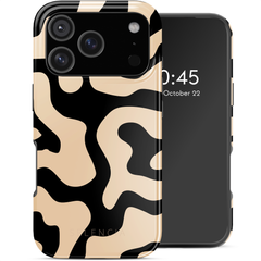 Selencia Cover posteriore Vivid con MagSafe Apple iPhone 17 Pro - Art Wave Black