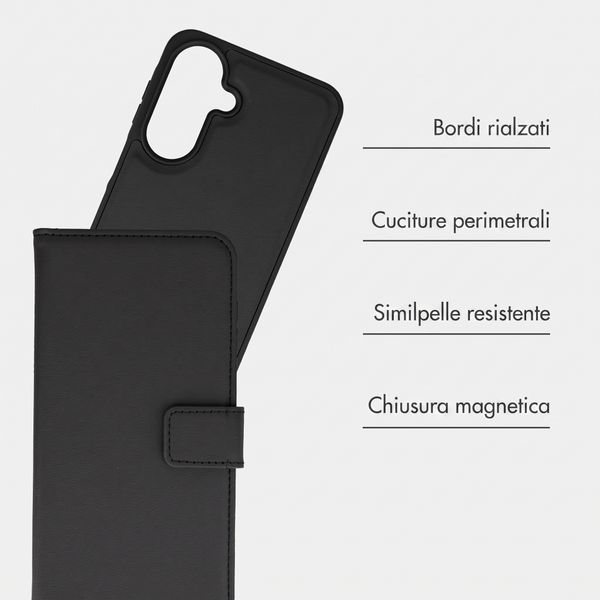 imoshion Cover a libro di lusso 2-in-1 rimovibile Samsung Galaxy A27 (5G) - Nero