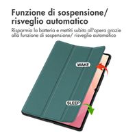 imoshion Cover a libro Trifold Samsung Galaxy Tab S11 Ultra - Verde scuro