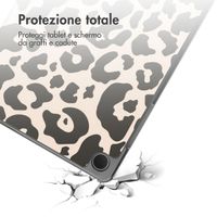 imoshion Cover Trifold Design Samsung Galaxy Tab A9 Plus - Leopard