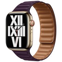Apple Cinturino Leather Link Apple Watch | 38/40/41/42 mm - Taglia M/L - Dark Cherry