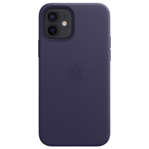Apple Cover in Pelle MagSafe  iPhone 12 (Pro)  - Deep Violet
