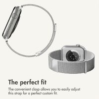 imoshion Milanees magnetisch bandje Apple Watch | 44/45/46/49 mm - Zilver