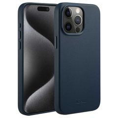 Accezz Cover in Pelle con MagSafe Apple iPhone 15 Pro Max - Nightfall Blue