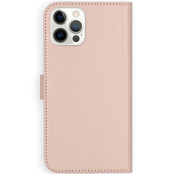 Selencia Cover a libro in vera pelle Apple iPhone 12 (Pro) - Dusty Pink