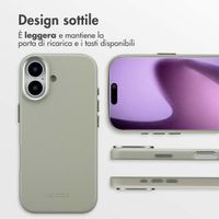 Accezz Cover in Pelle con MagSafe Apple iPhone 17 - Light Grey