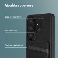 imoshion Cover Posteriore con Porta Carte e supporto Samsung Galaxy S26 Ultra - Nero