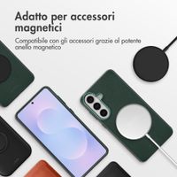 Accezz Cover in Pelle con MagSafe Samsung Galaxy S26 Plus - Cedar Green