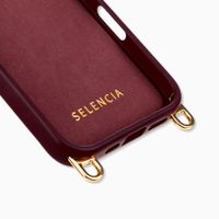 Selencia Cover posteriore Rivièra con MagSafe con ganci rimovibili Apple iPhone 16 Pro - Bold Burgundy