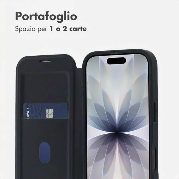 imoshion Bookcase trasparente con MagSafe Apple iPhone 17 - Nero