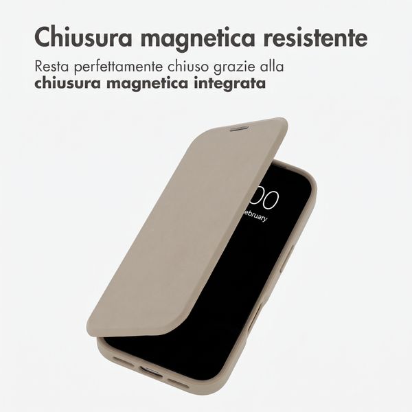 imoshion Bookcase trasparente con MagSafe Apple iPhone 18 Pro Max / 17 Pro Max - Beige