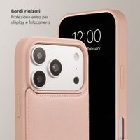 Selencia Cover per telefono Nova con cordino e portacarte Apple iPhone 17 Pro - Dusty Rose